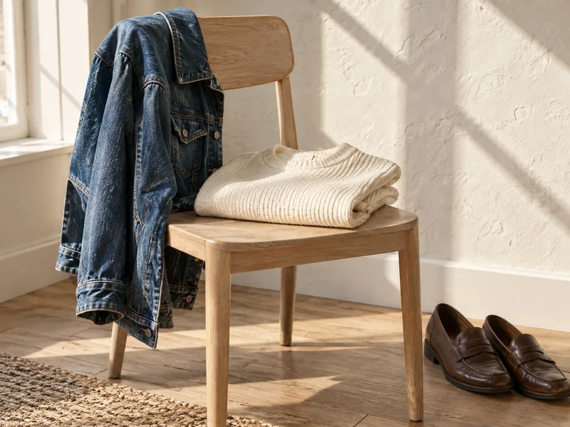 Capi di seconda mano selezionati e preparati per essere condivisi in un marketplace di moda.