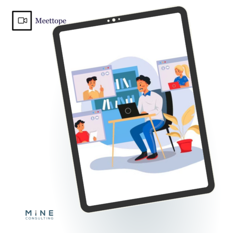 Meettope è una piattaforma SaaS per videoconferenze P2P sviluppata da Mine Consulting SRL