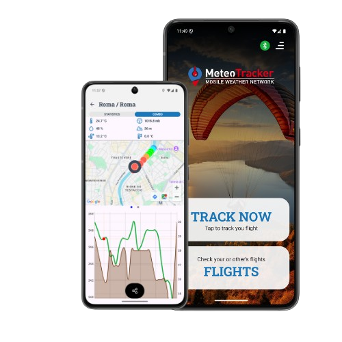 App mobile Android per il tracciamento dei dati meteo.